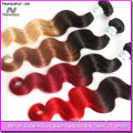 virgin high quality human hair ombre bundles 100% remy human hair extension